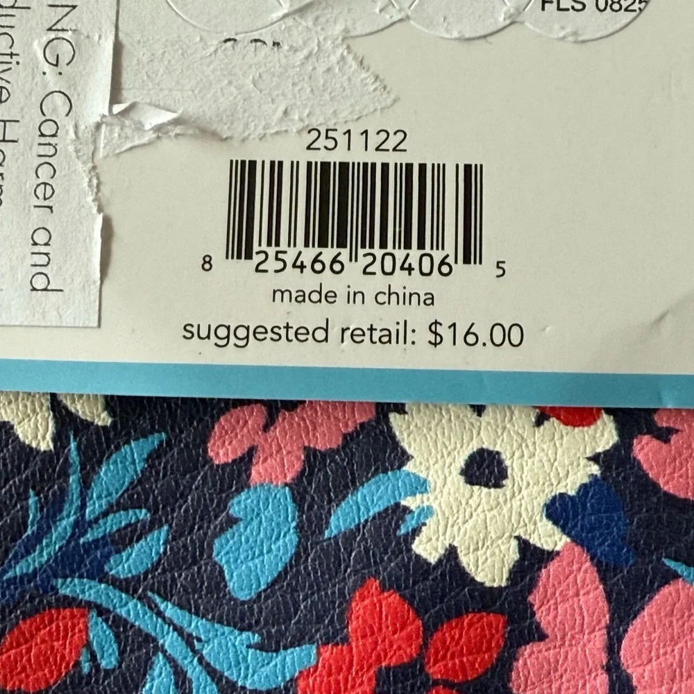 NWT-Draper James Navy Floral Pen tray and Pouch Set.